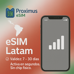 América Latina 1 GB - 7 DÃas